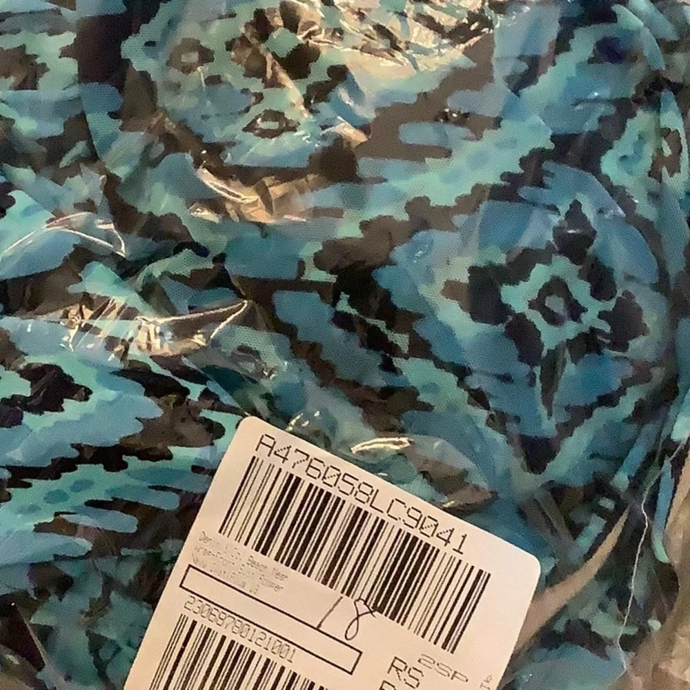 Denim & Co Beach Wrap front Swim Romper Sz 18